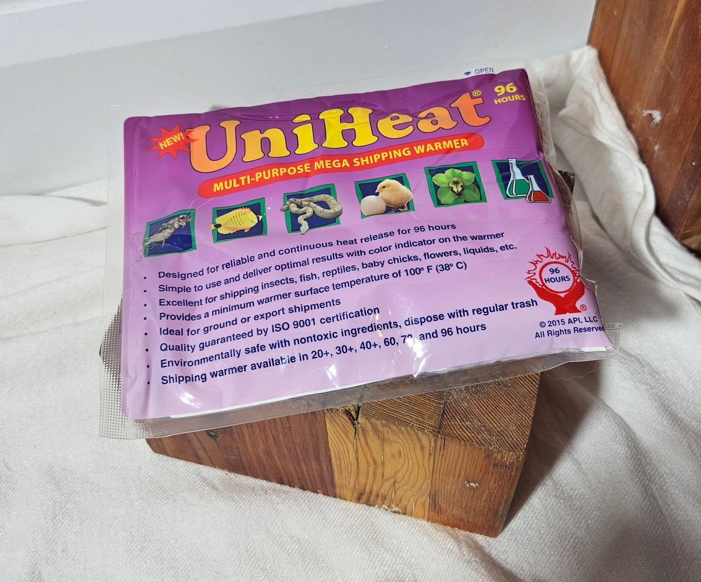 Heating pad 96 hours (additional for shipping).