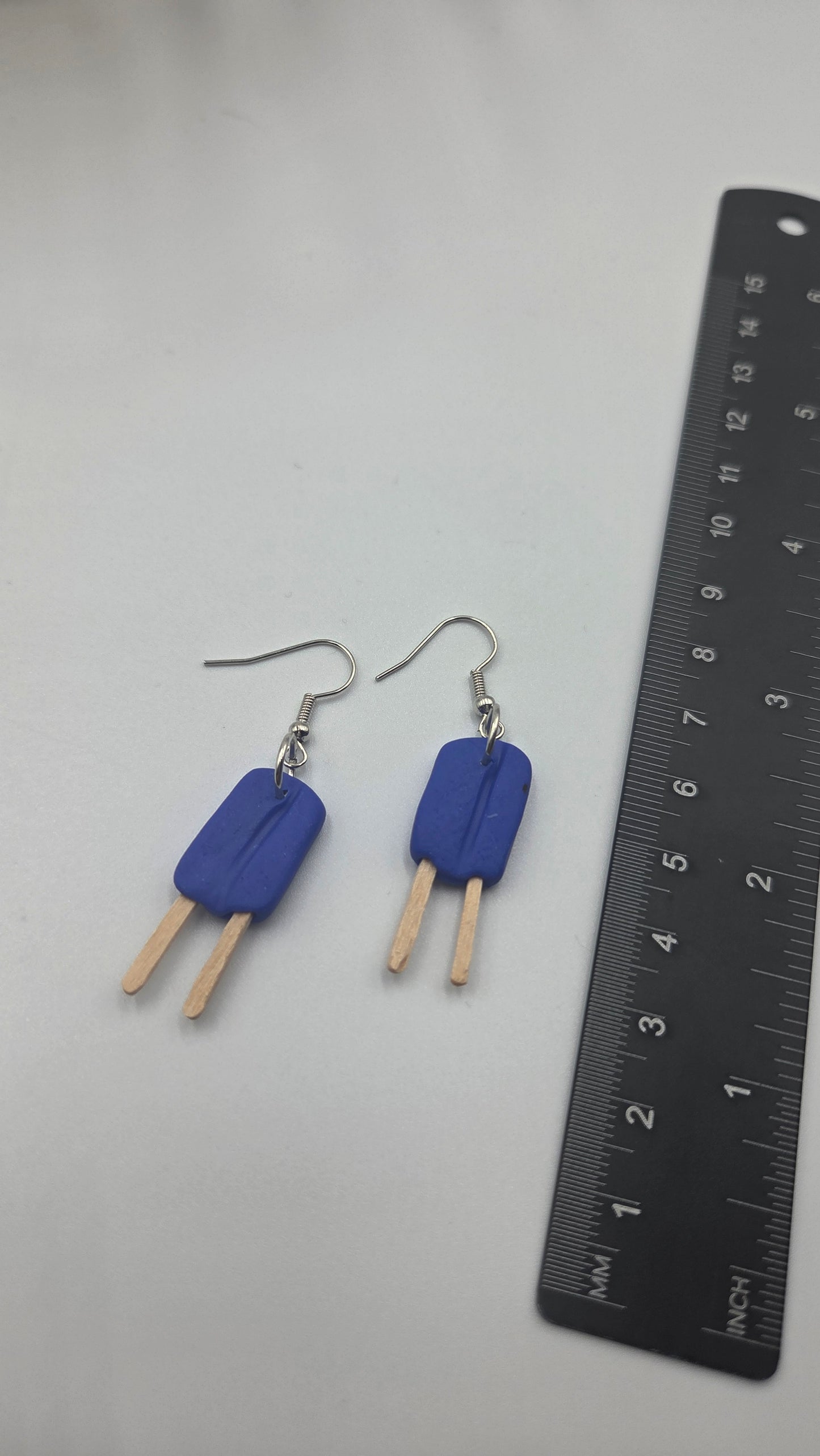 Boucles d'oreilles "Surprises glacées" bleues