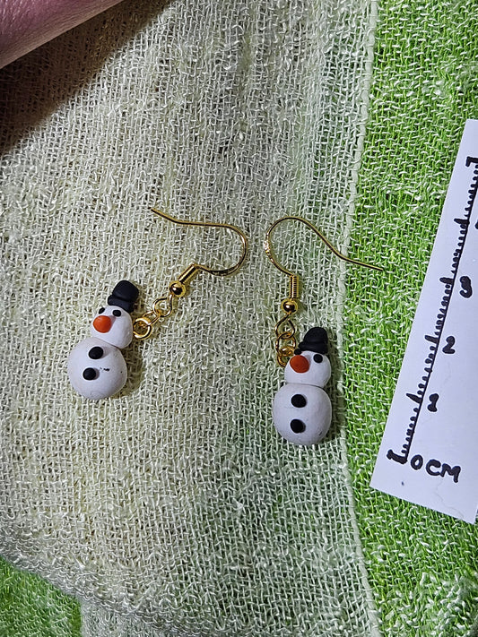 “Snowman” earrings