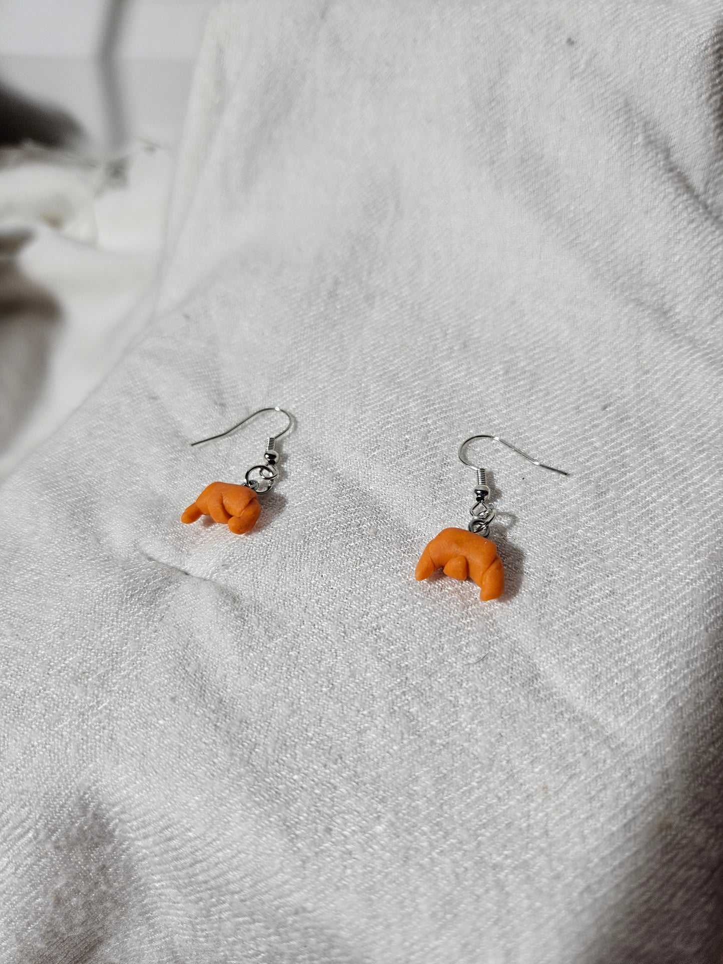 Boucles d'oreilles "Croissants au beurre"