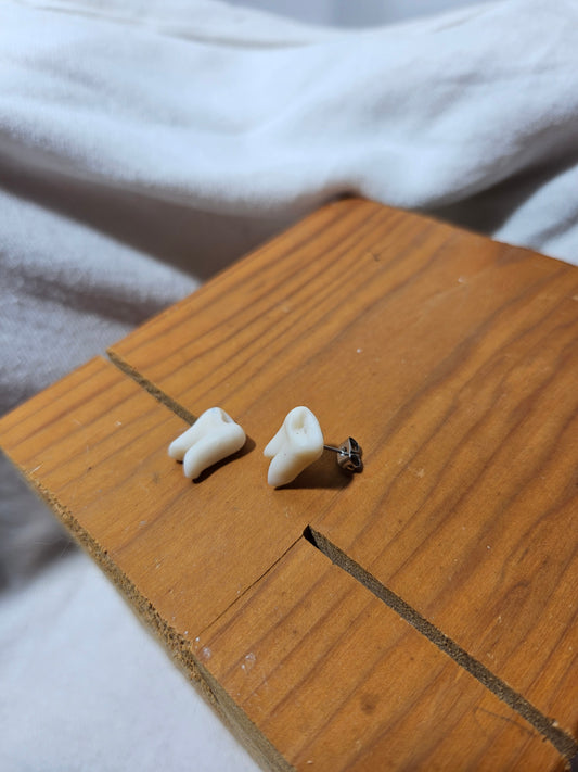 Tooth earrings