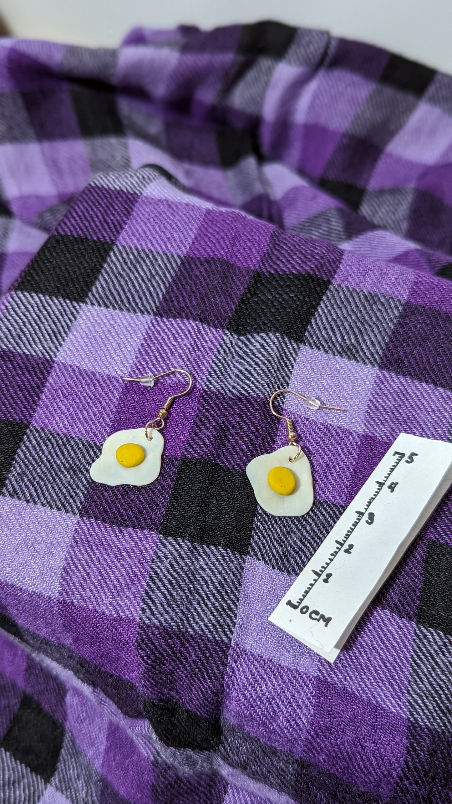 “Mirror eggs” earrings