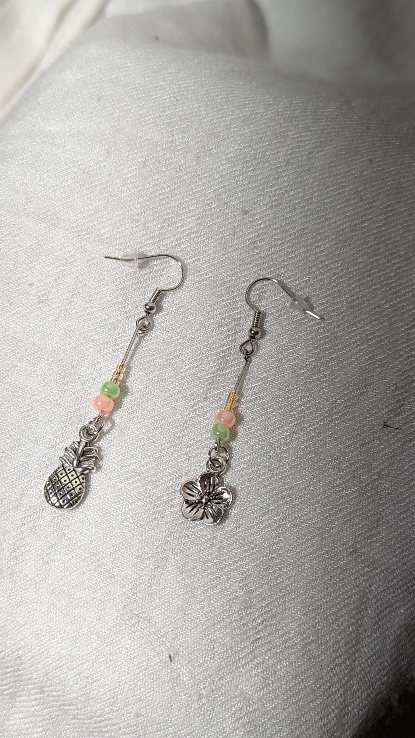 Boucles d'oreilles de perles et pendentifs "Hawaïen"