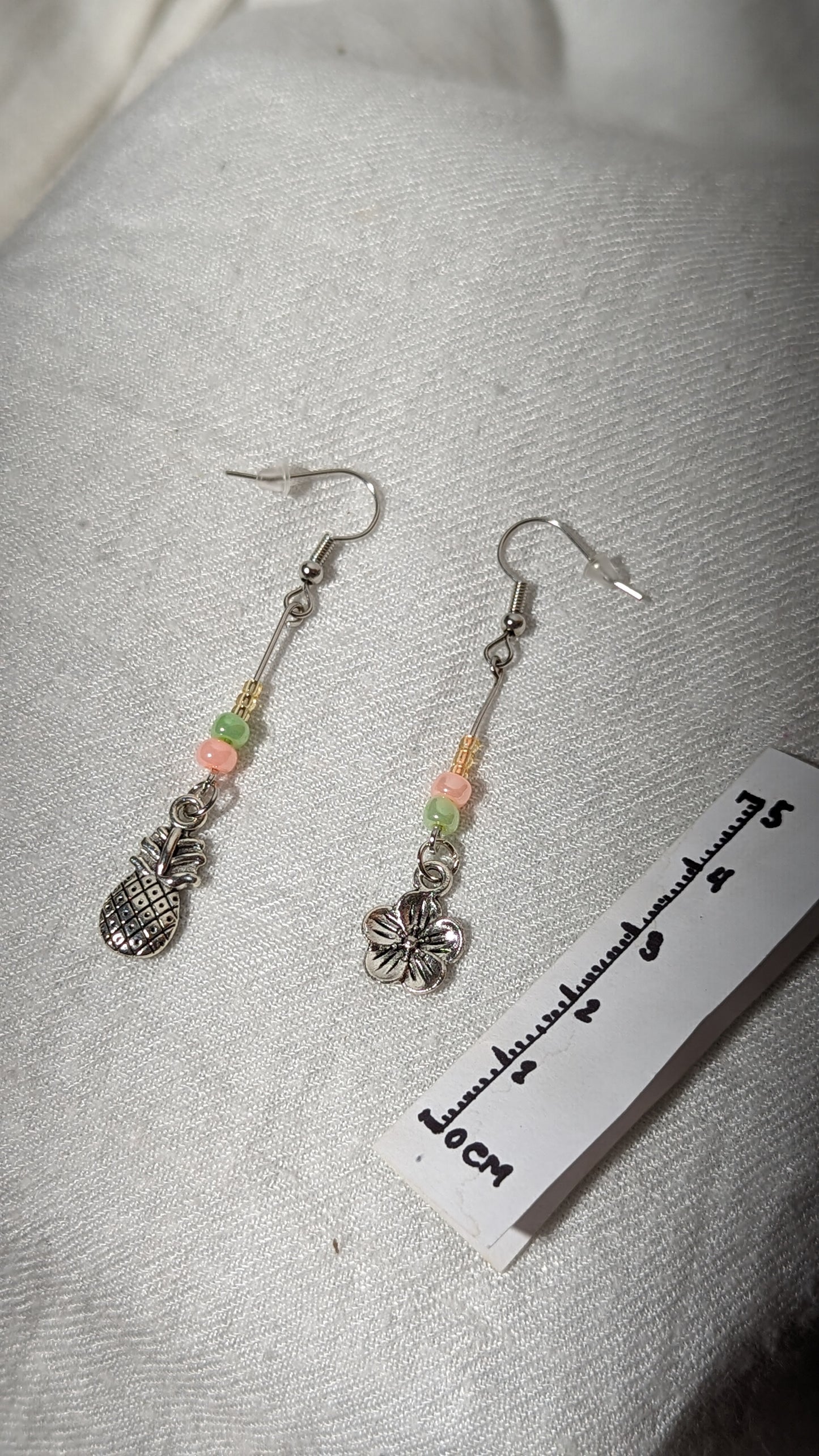 Boucles d'oreilles de perles et pendentifs "Hawaïen"