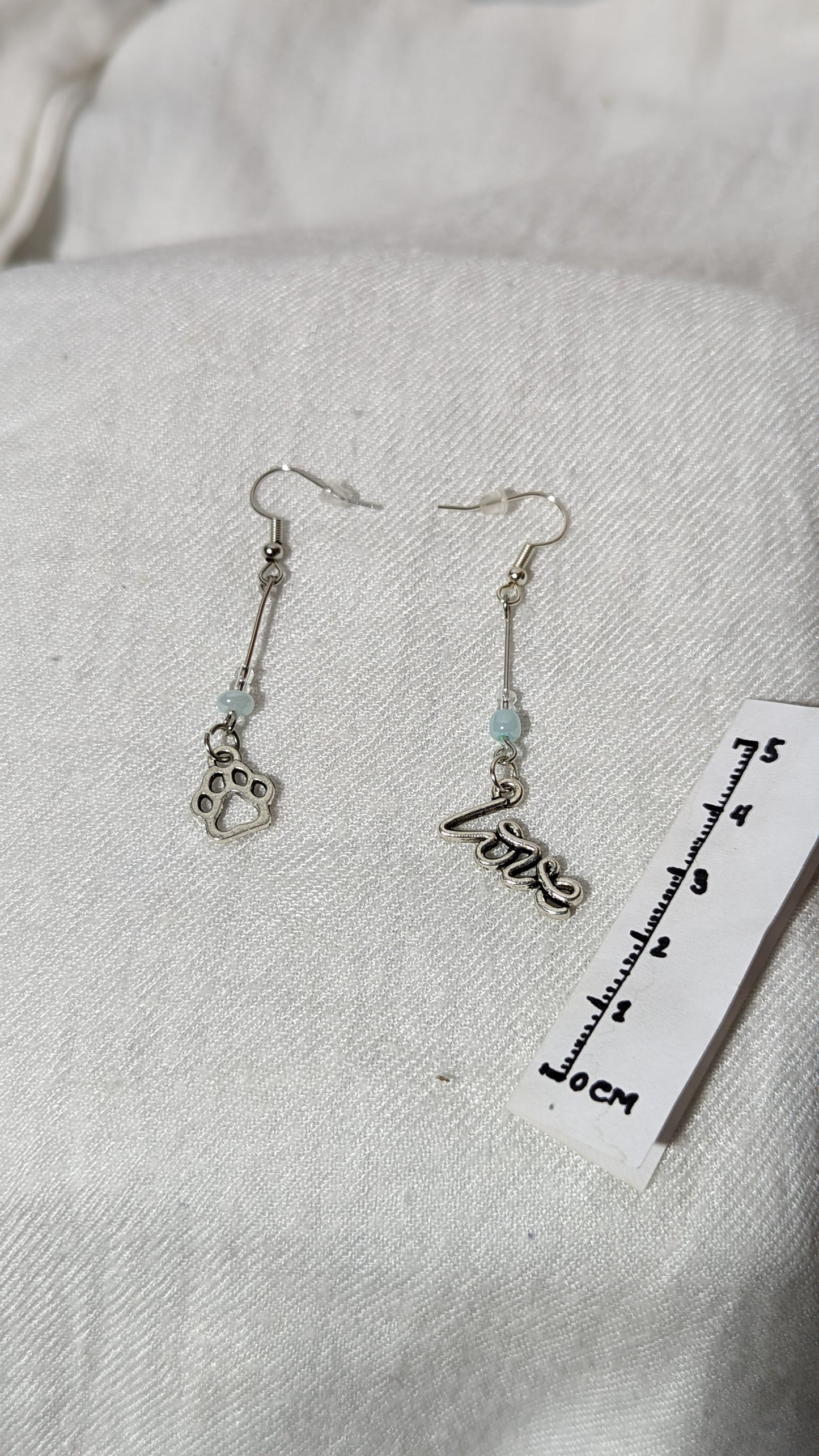 Earrings with “Pet Love” pendant