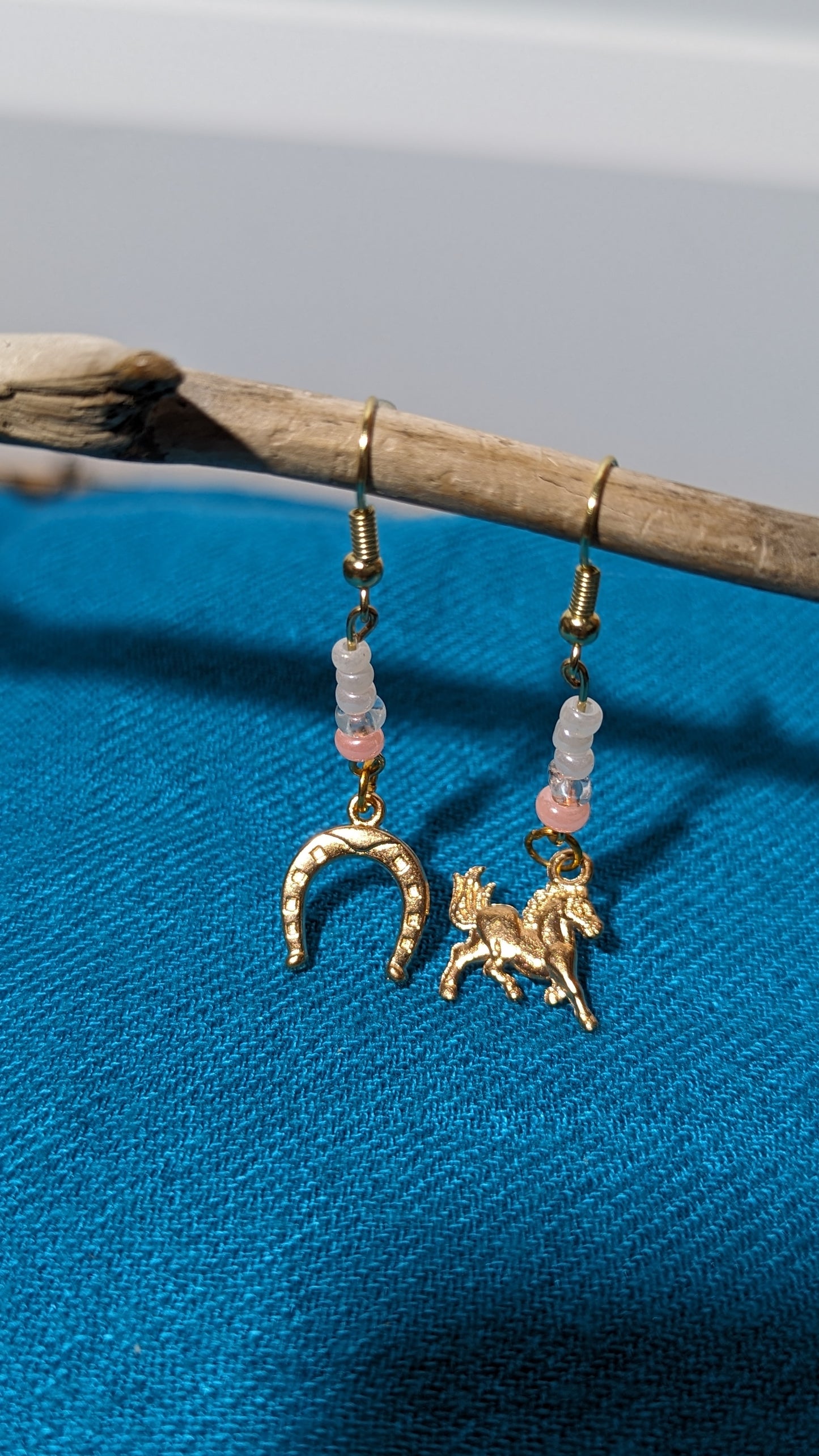 Boucles d'oreilles "Thème équestre"