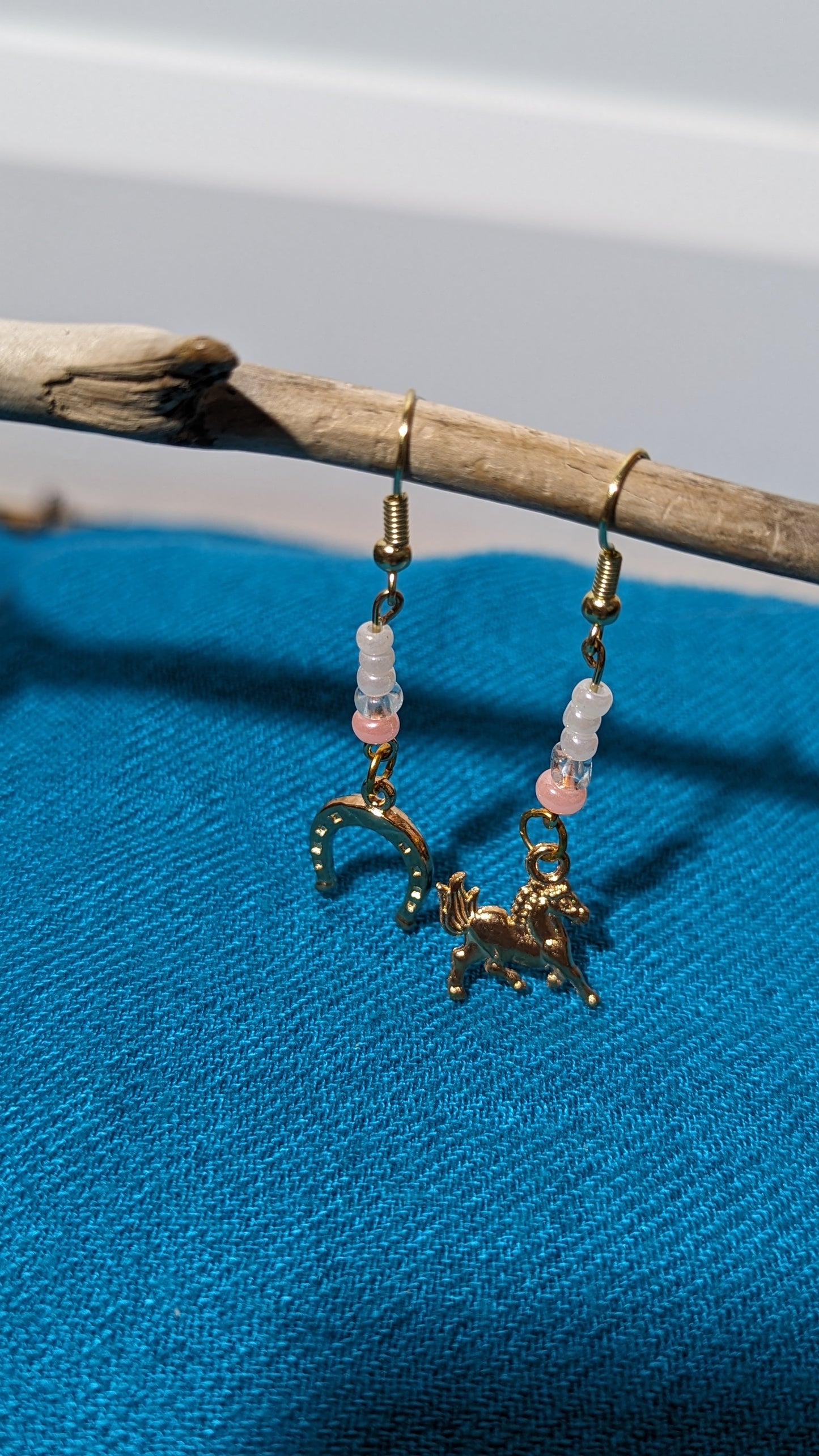 “Equestrian theme” earrings