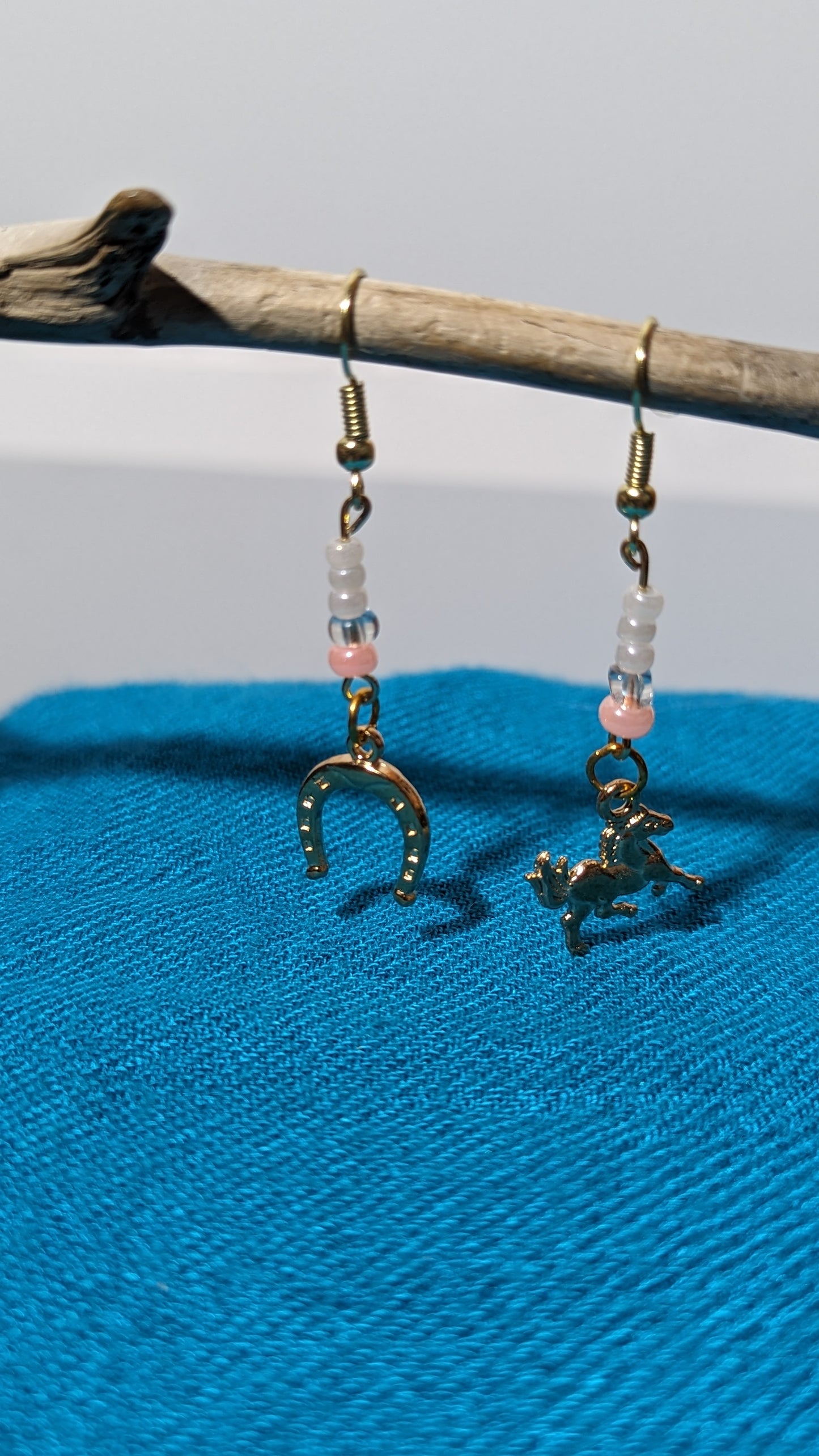 “Equestrian theme” earrings