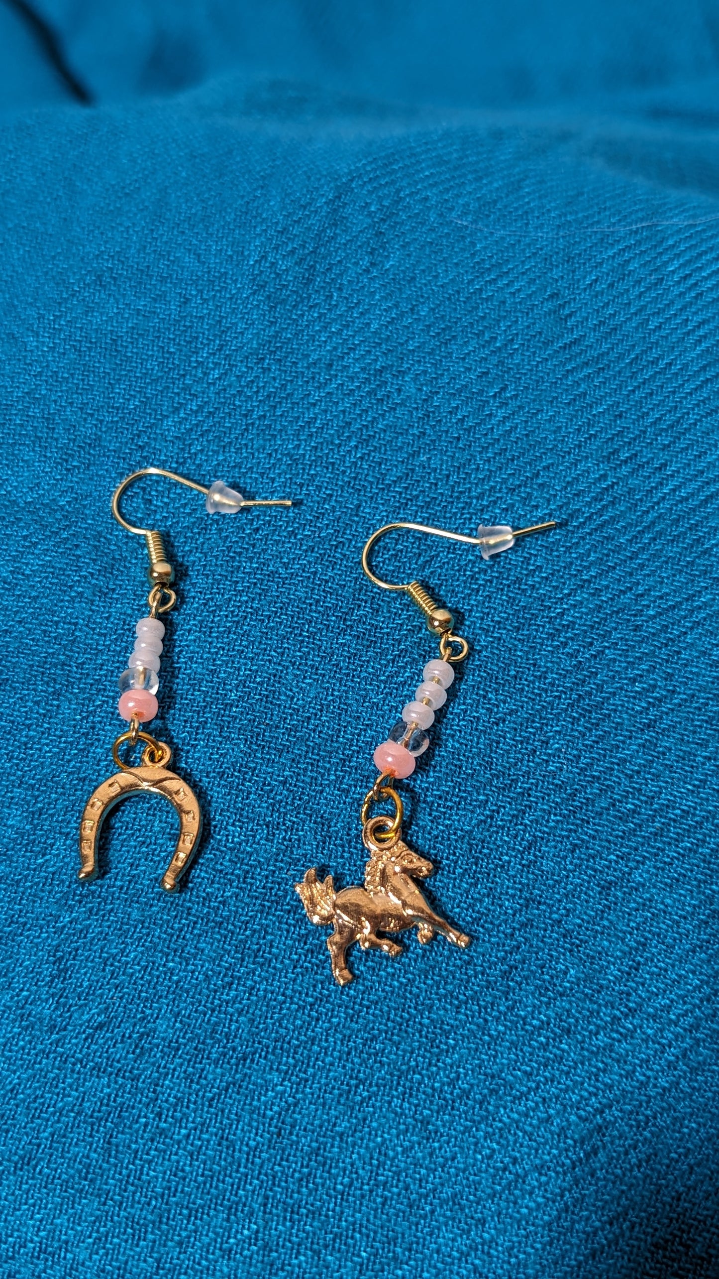 Boucles d'oreilles "Thème équestre"