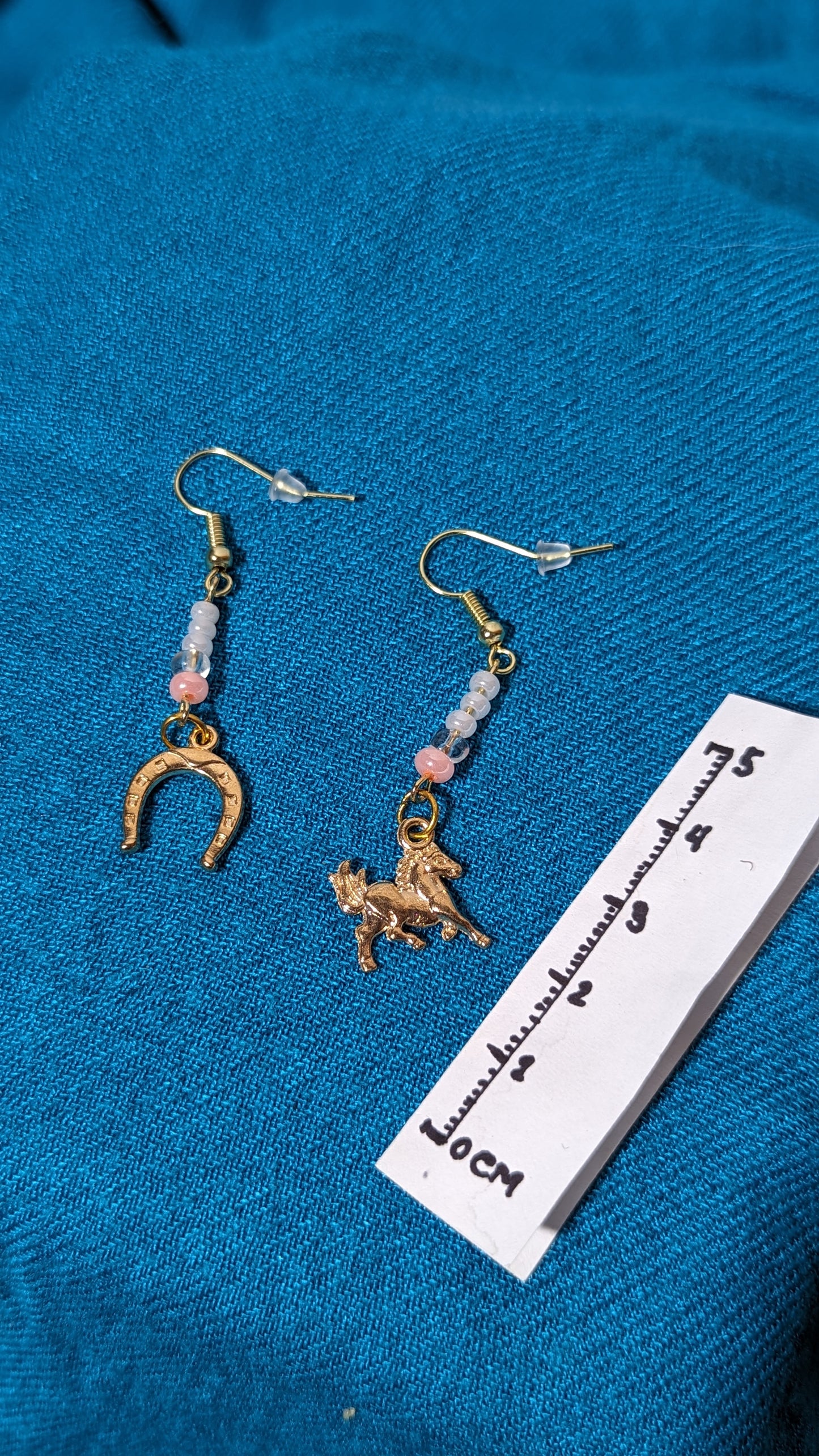 “Equestrian theme” earrings