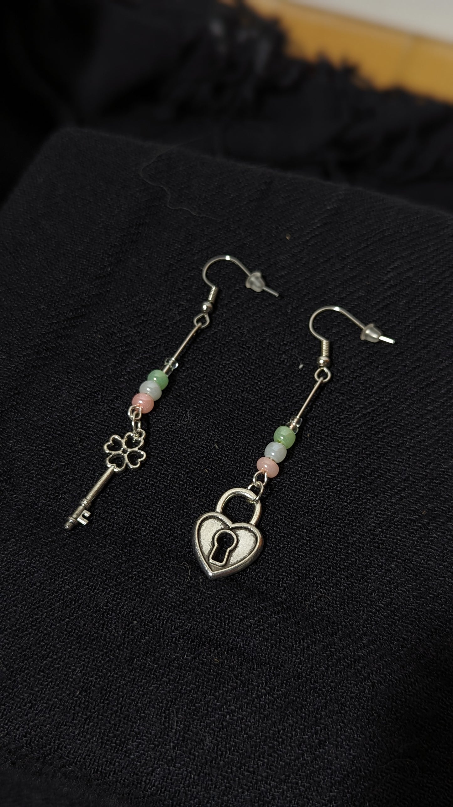 Boucles d'oreilles "Clé du cœur"