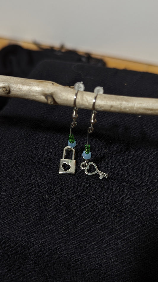 “Key of the heart” earrings