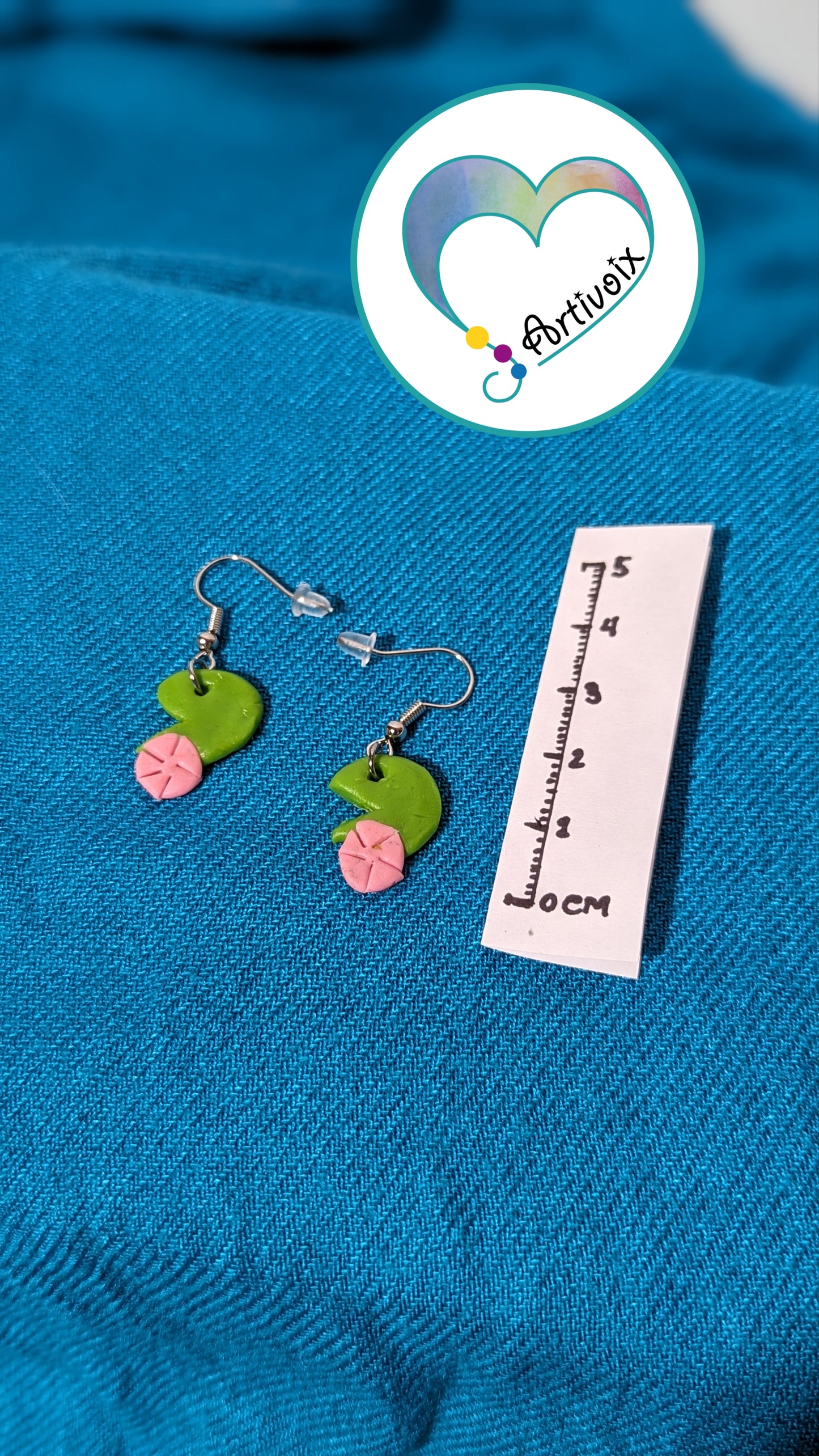 “Water lily” earrings