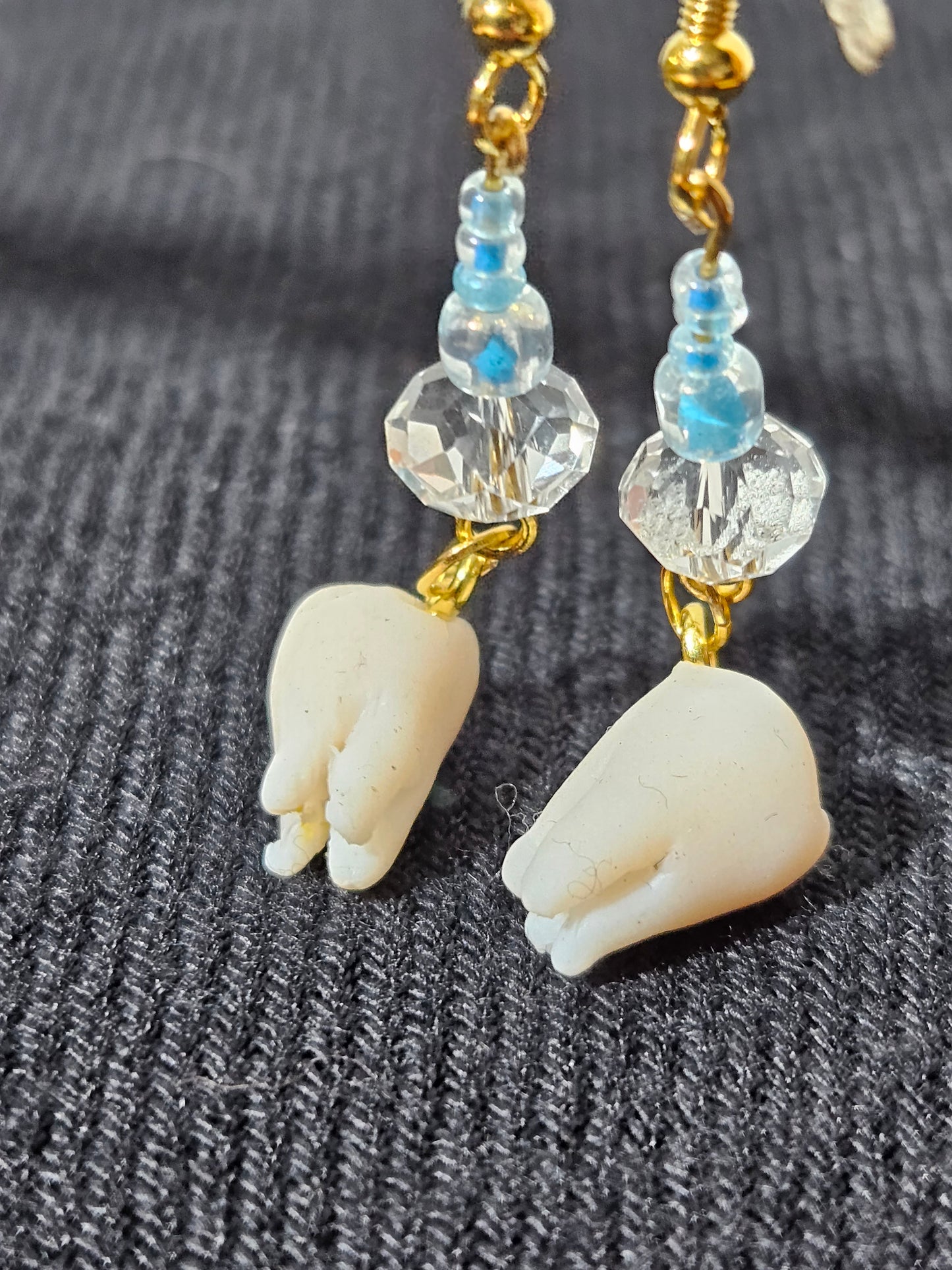 “Teeth” earrings