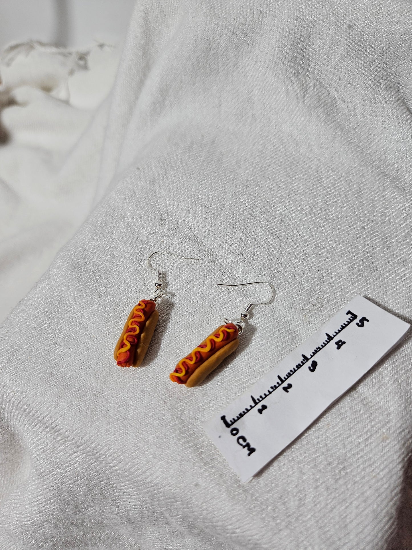 “Hot dog” earrings