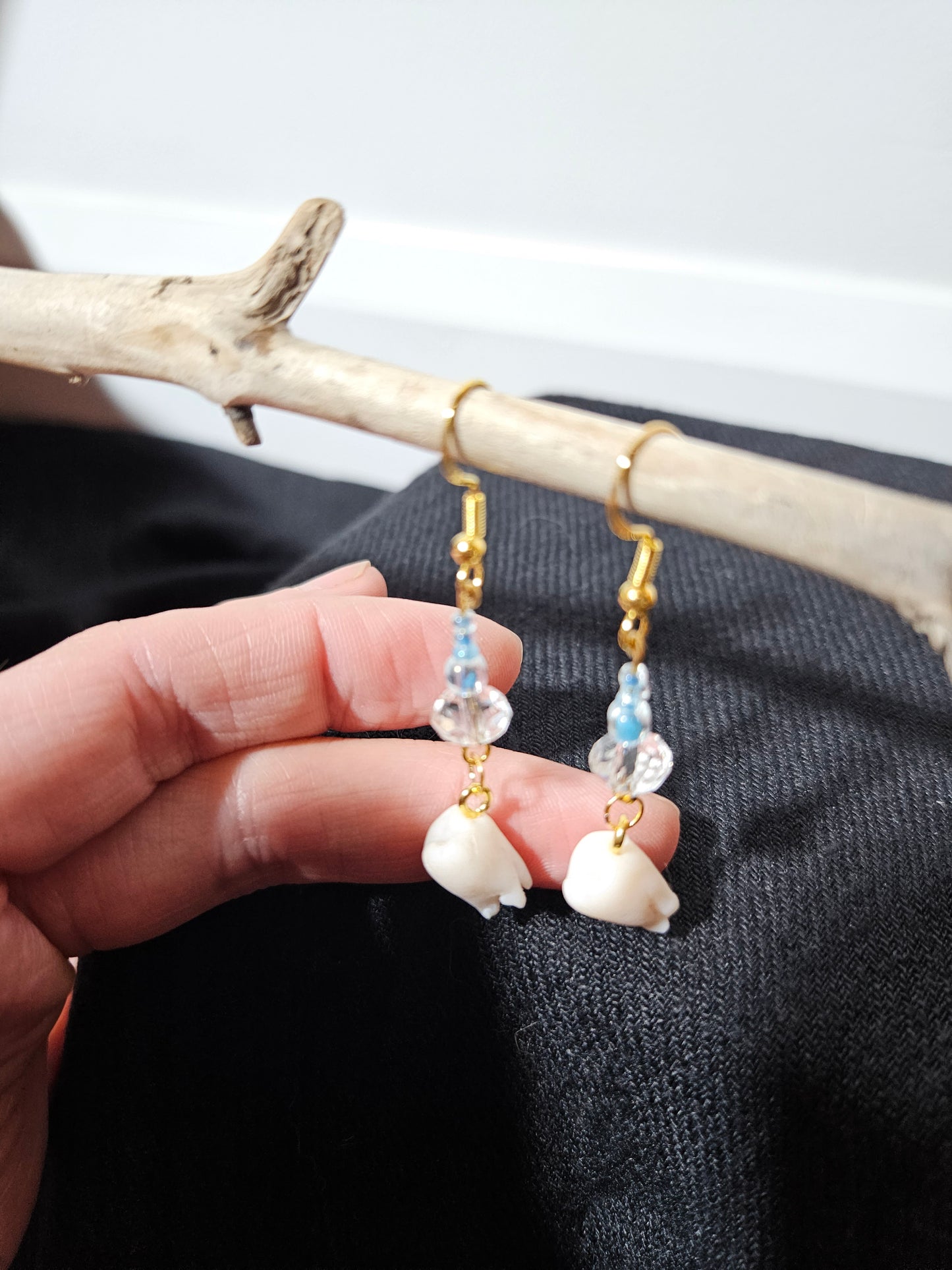 “Teeth” earrings