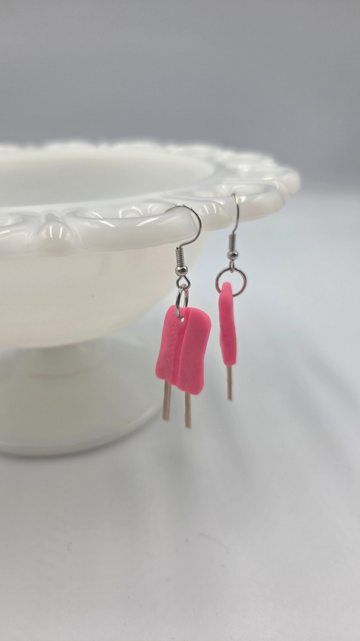 Boucles d'oreilles "Surprises glacées" roses
