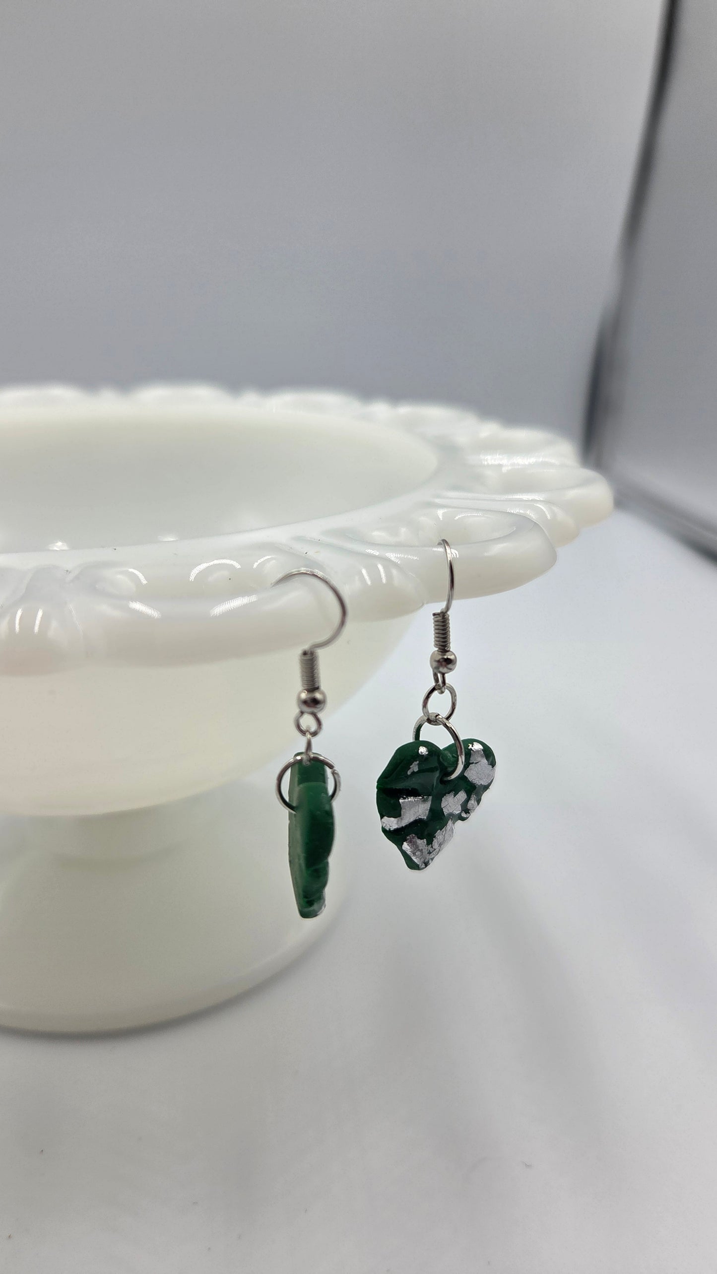 Boucles d'oreilles "Monstera Albo"