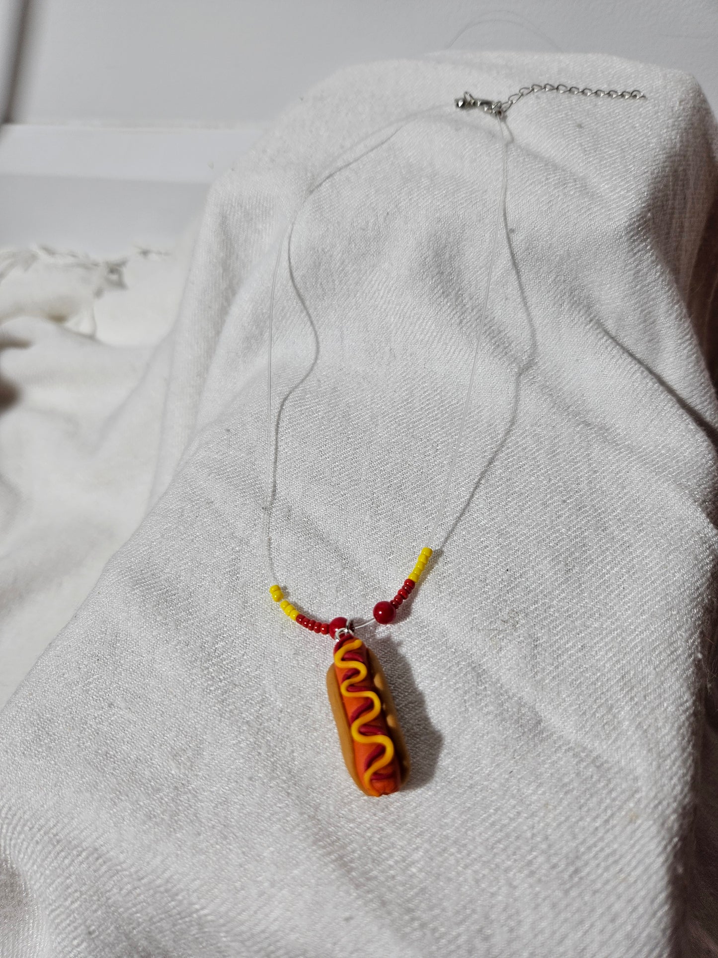 Hot dog necklace