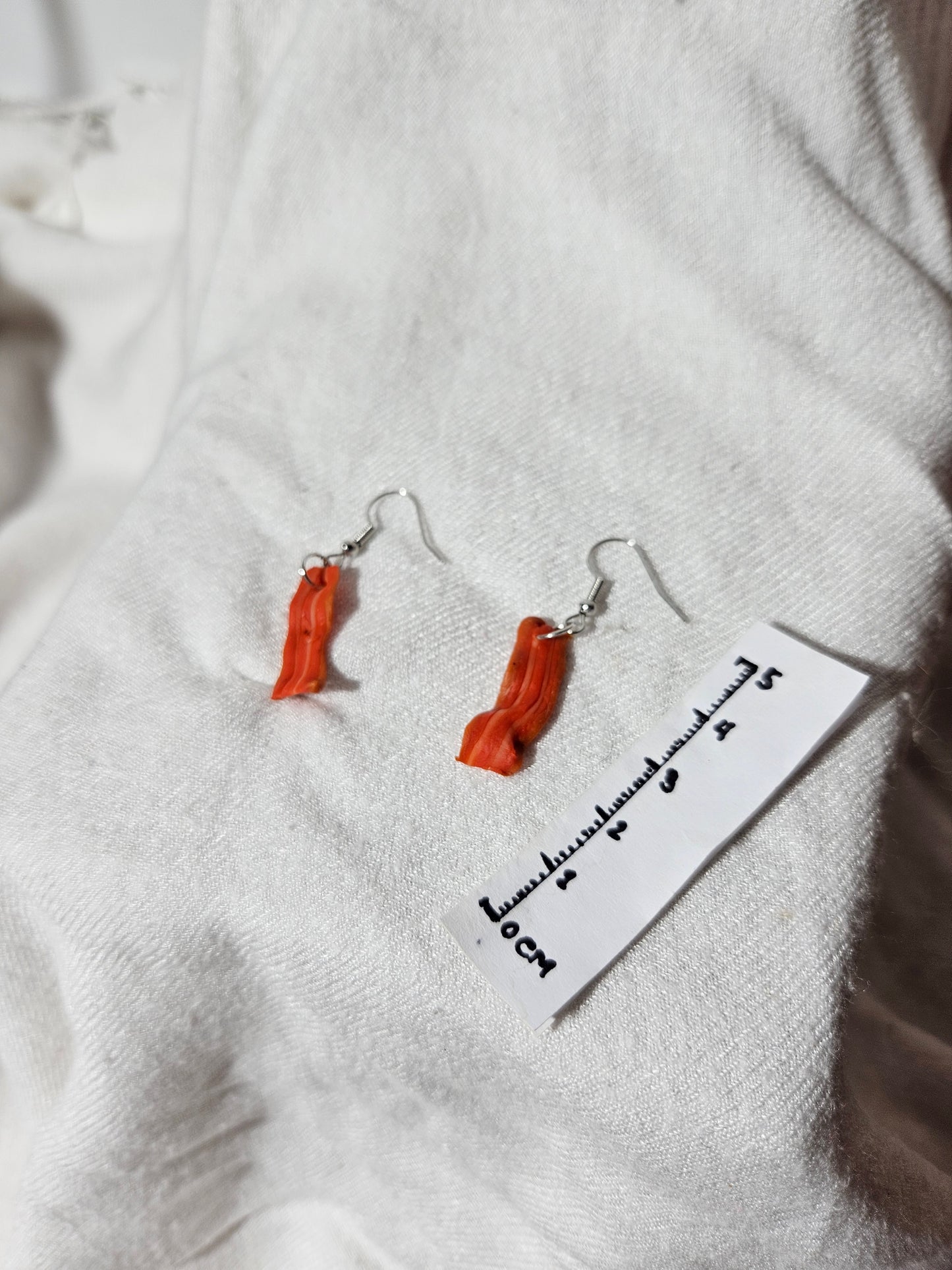 “Bacon” earrings