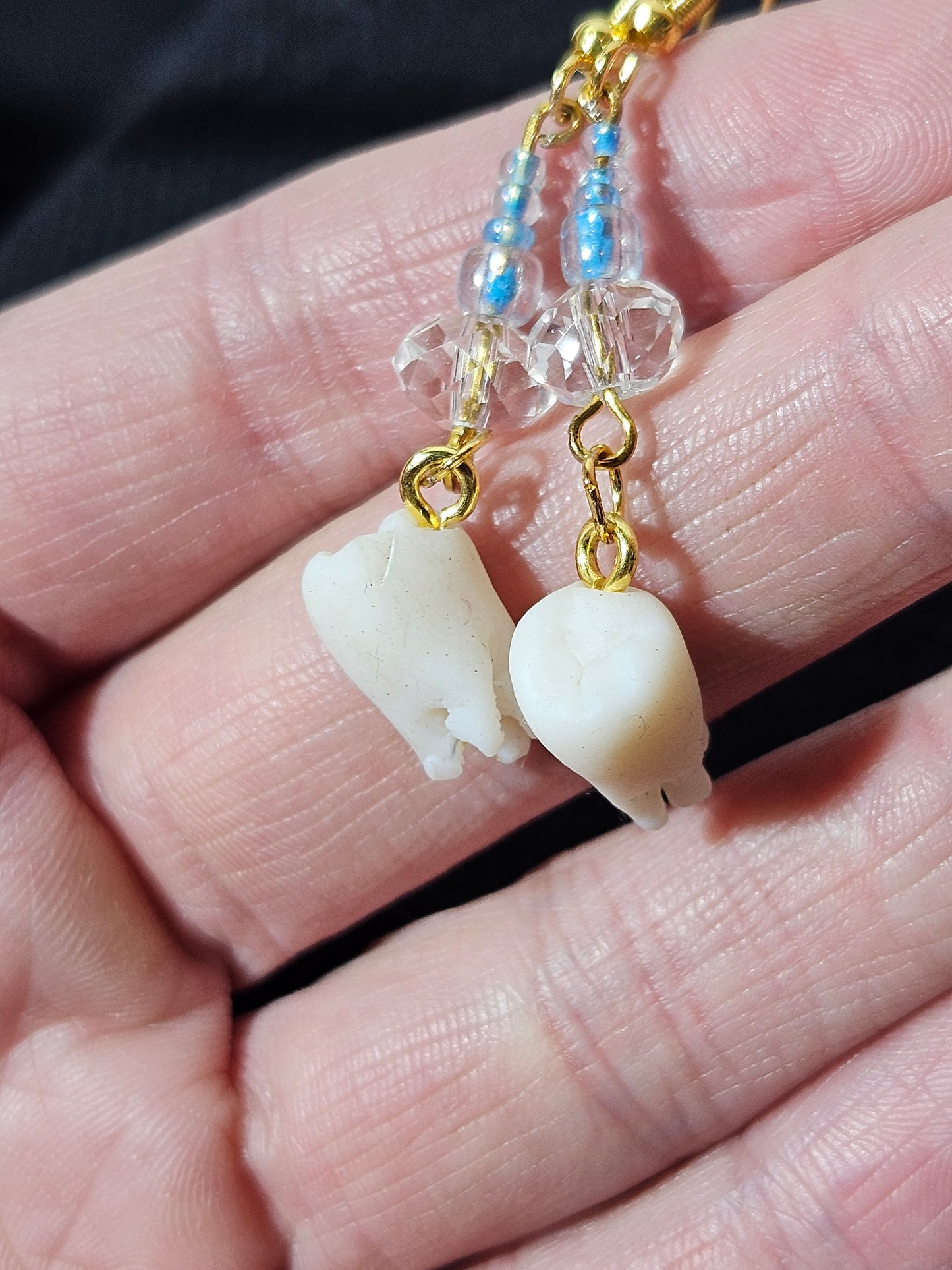 “Teeth” earrings