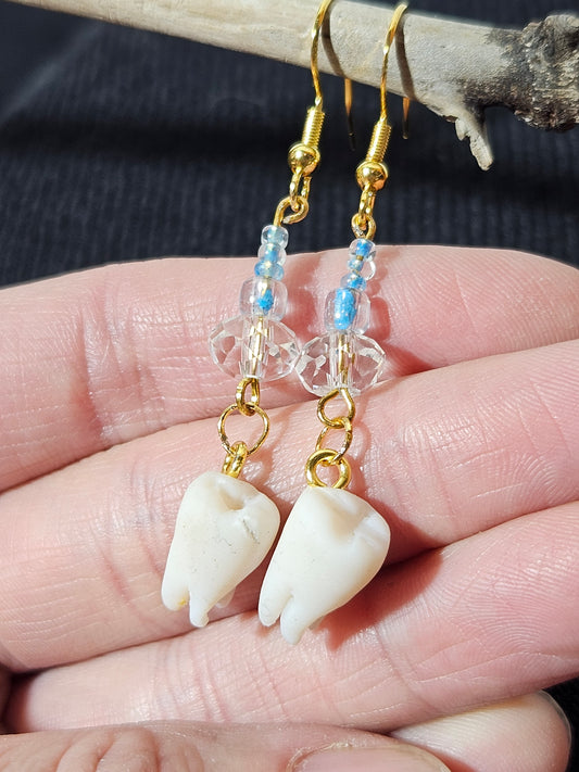 “Teeth” earrings