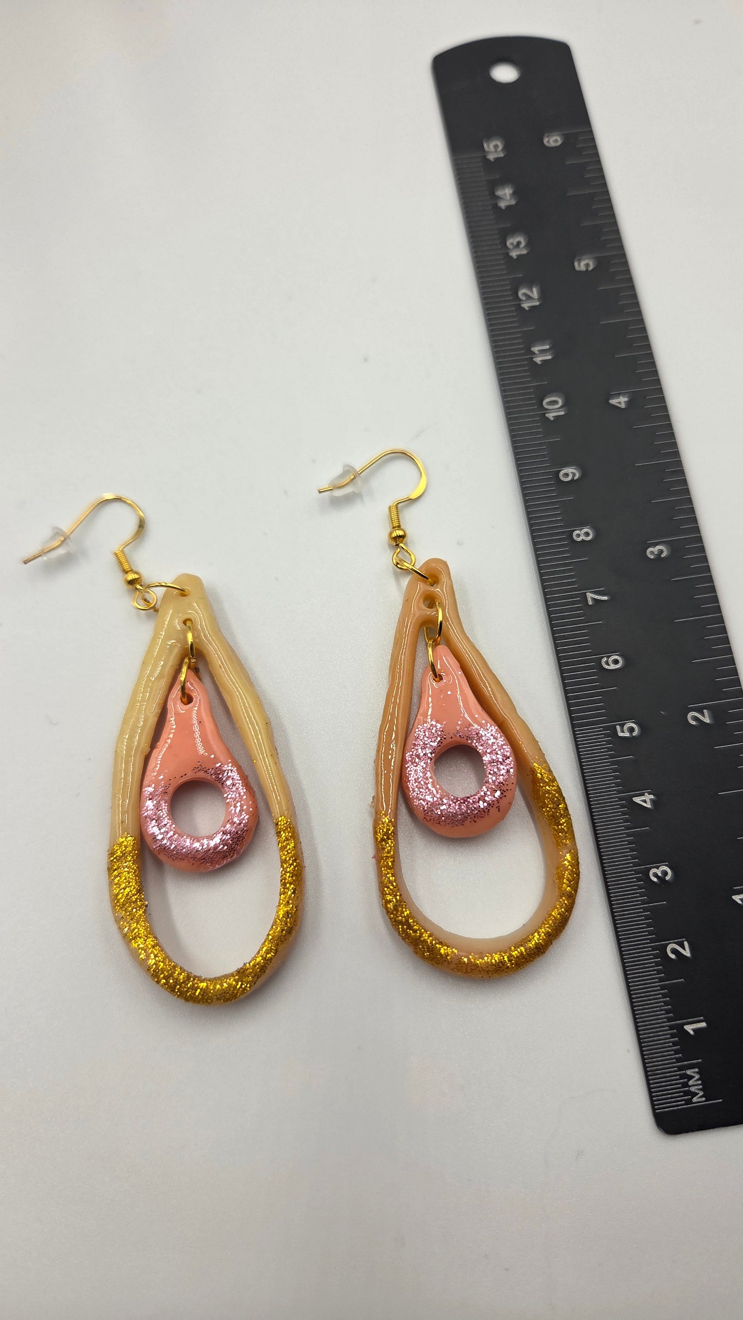 Boucles d'oreilles "Gouttes d'eau entrelacées"