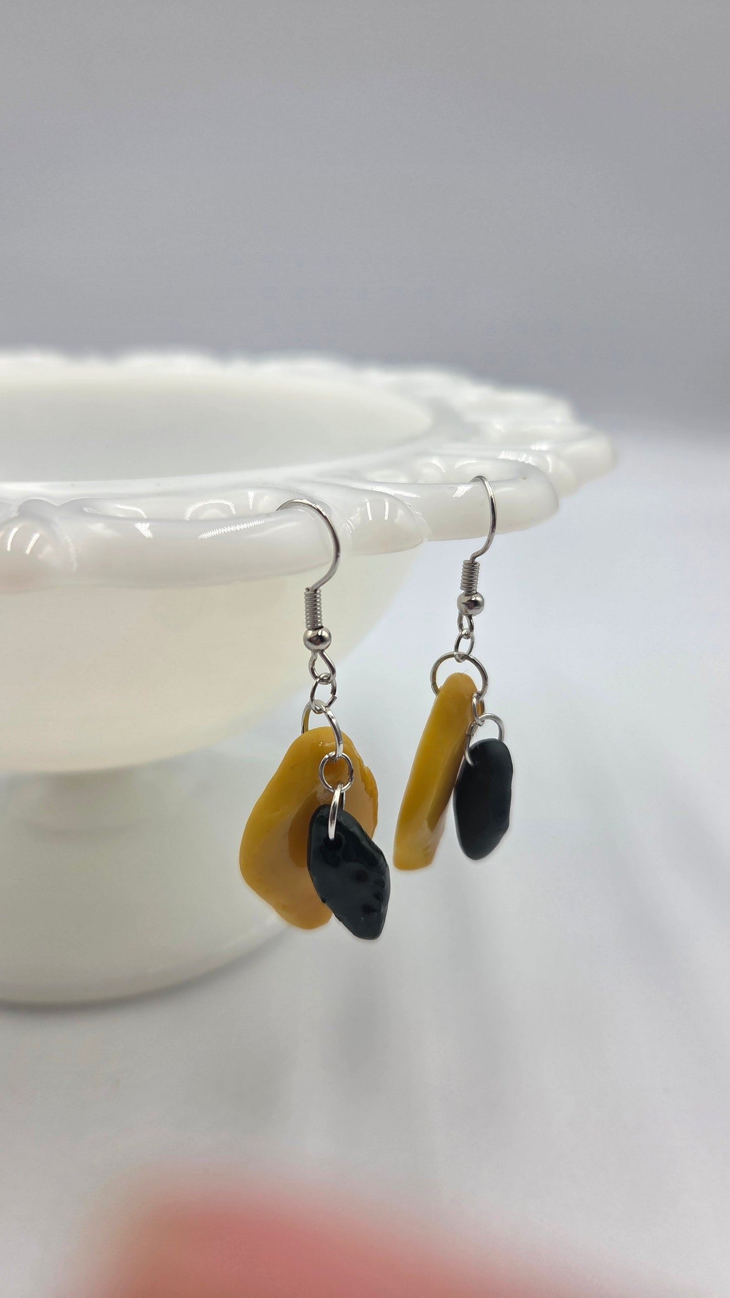 Boucles d'oreilles "Citrons avec feuilles"