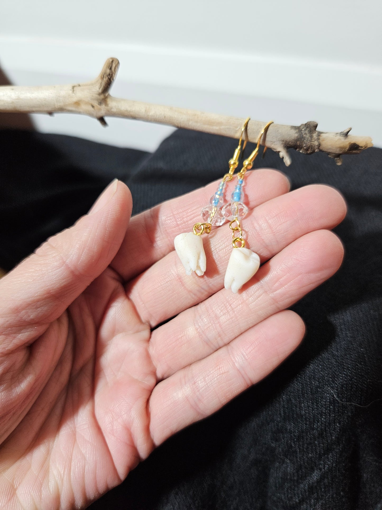 “Teeth” earrings