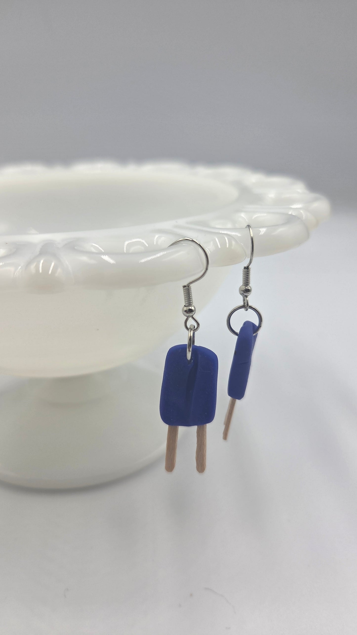 Boucles d'oreilles "Surprises glacées" bleues
