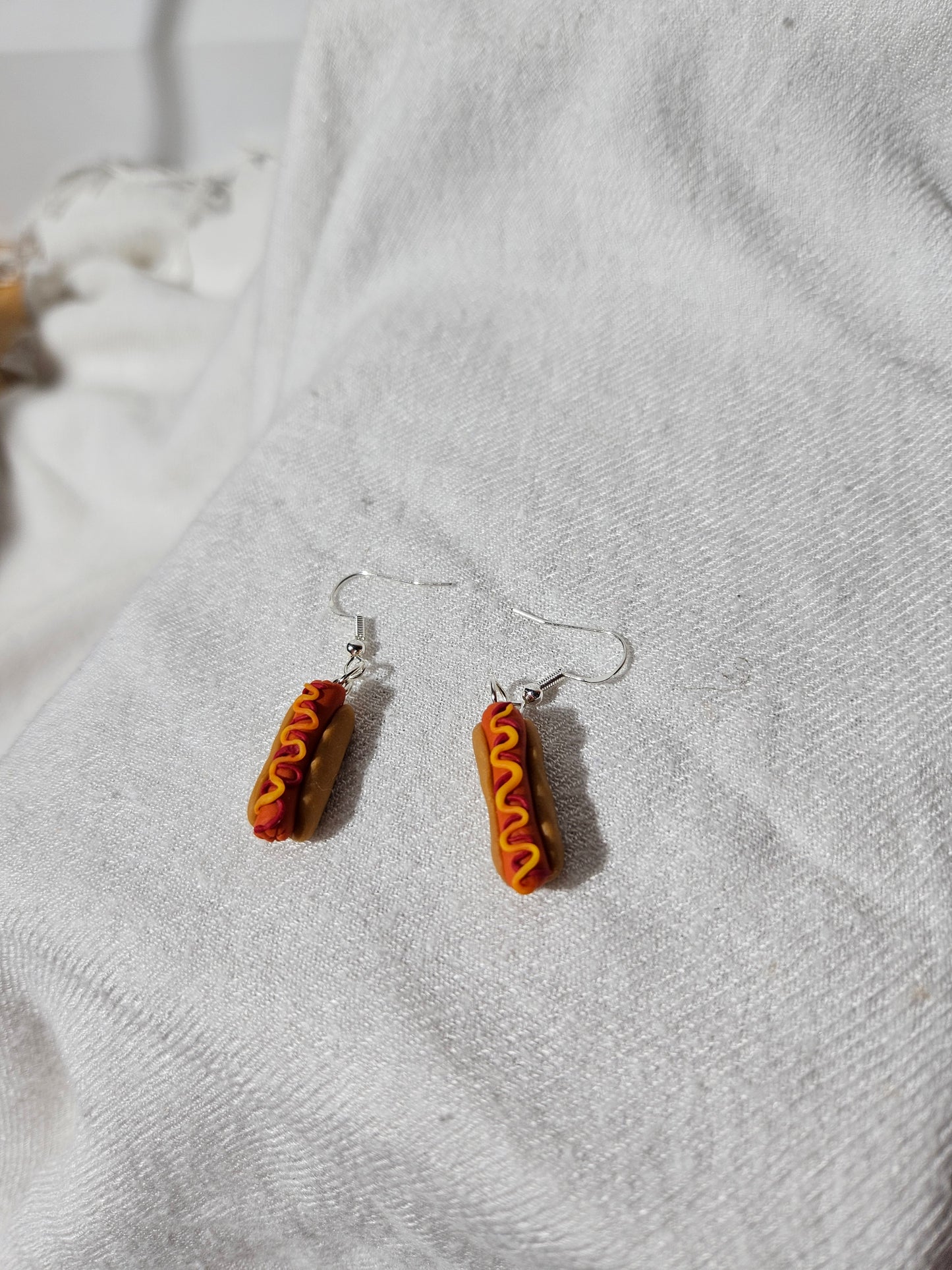 Boucles d'oreilles "hot dog"